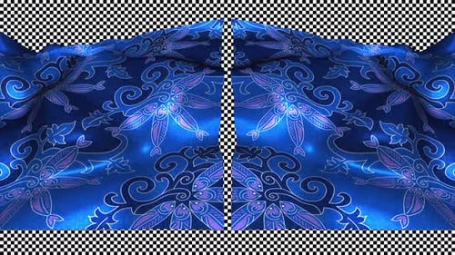 Indonesia Ethnic Silk Pattern Cloth Fabric Wave Songket Alpha Channel Ikan Tambal Riau Batik Loop