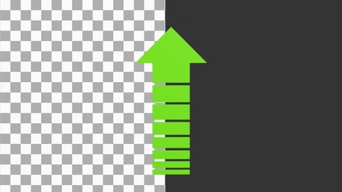 3D Up Arrow | Alpha Channel
