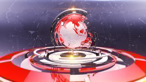 Broadcast News Background Red Loop V3