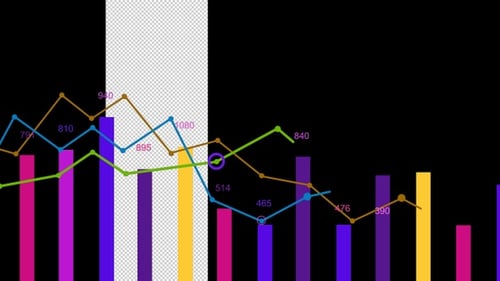Infographics Bar Chart Growing