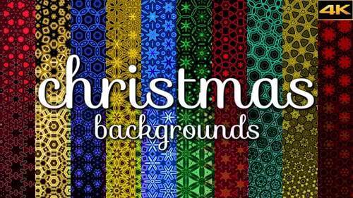 Dynamic Geometric Kaleidoscope Patterns Abstract Backgrounds Pack