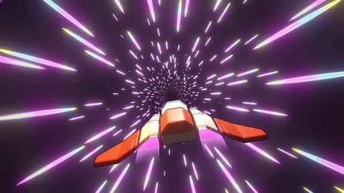 Vaisseau spatial à Warp Speed
