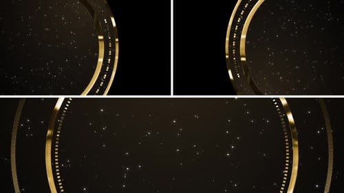 Gold Luxury Circle Background