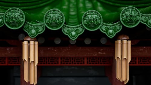 Chinese Wind Chime Background The Beginning Of Spring