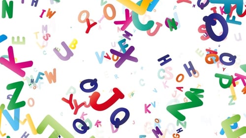 English Alphabets Letters Alpha Loop V3