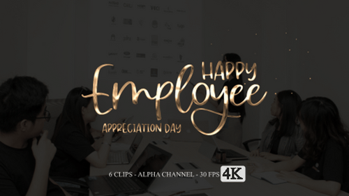 Happy Employee Appreciation Day Animation Text