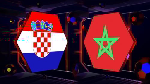 Morocco Vs Croatia Football World Cup Qatar 2022 Background Loop