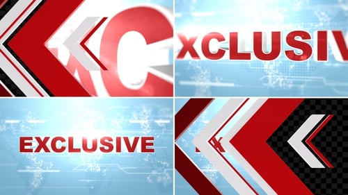 Exclusive Text Reveal with Modern Geometric Transition