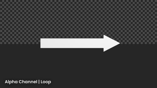Straight Arrow Animation | Alpha Loop