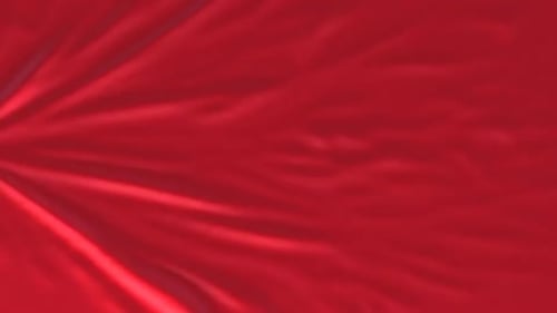 Smooth Red Fabric Fluid Reveal Transition