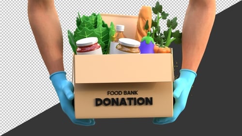 3D Food Bank | Alpha Channel