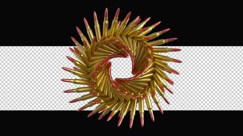 Geschosse auf dem Alpha-Loop