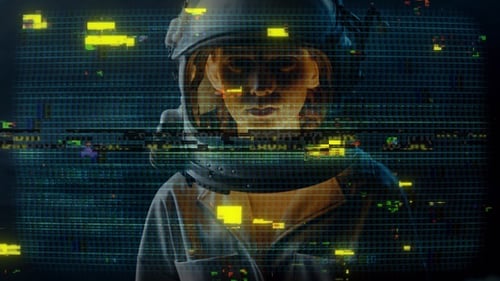 Dynamic Glitch Digital Transition Overlays