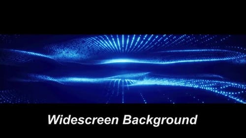 Abstract Blue Particle Flow Widescreen Background Loop
