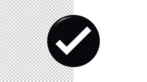 Minimalist Checkmark Circle Animation