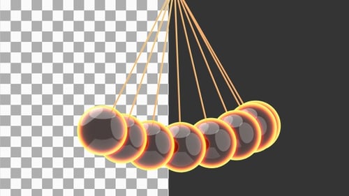 3D Animation of Wavy Pendulum Movement | Alpha Channel