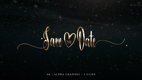 Save The Date Text Animation