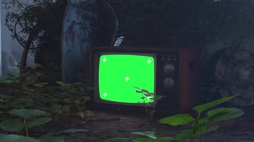 Old Tv Green Screen