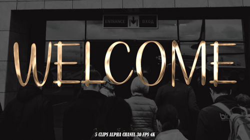 WELCOME Text Animation