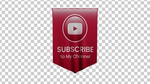 Abonniere Flag mit Alpha