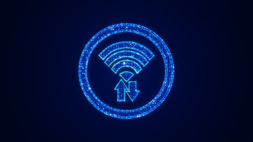 Wifi Internet Technolog 3 D Hologram V7