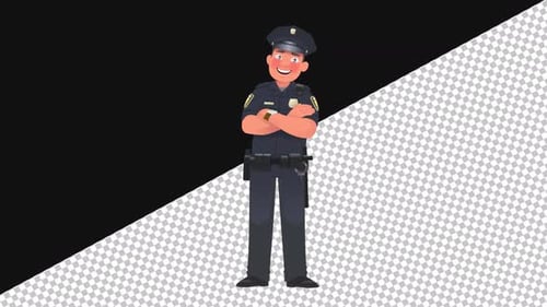 Polizist 2D | Alpha Channel