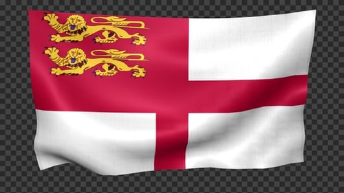 Schlinge, schwenkend, dunkle Flagge