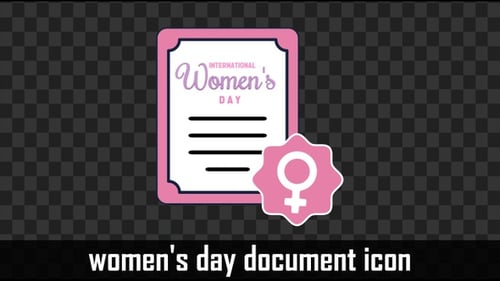 Flat Design International Women's Day Document Reveal