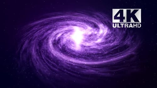 Purple Blue Galaxy 4k Motion Background Loop