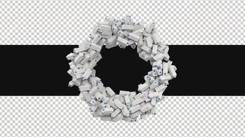 3D Ring Of Milk Box On Alpha