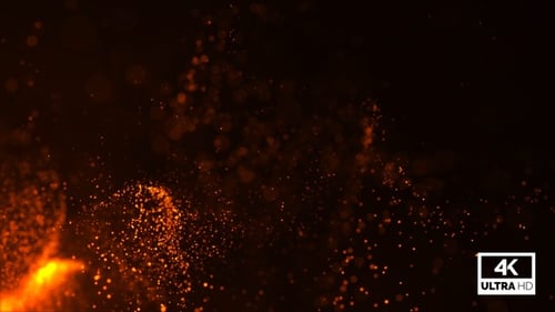 Fire Particles Spark Background 4K V3