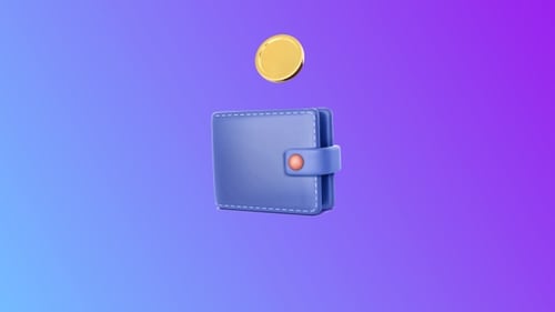 Animated Wallet Icon for Financial Projects