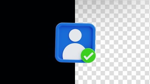 3D Animation of Verified Profile Badge
