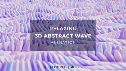 Abstract Pastel Shapes Flowing Wave Motion Background