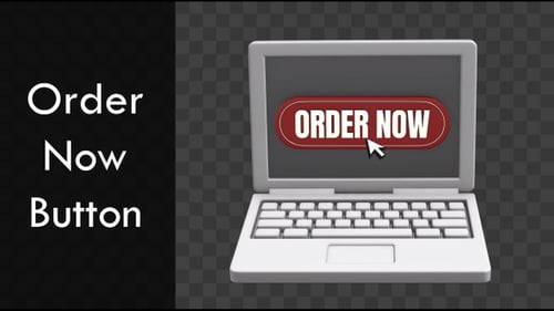 Order Now Button | Order Now Button Pressing In The Laptop Screen