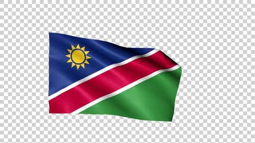 Namibia Flag Alpha Loop