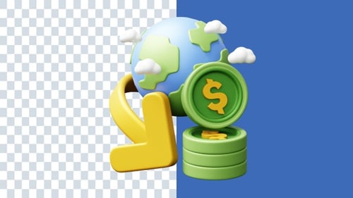 Global Income 3D Animations | Alpha Channel