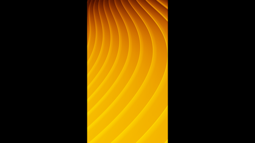 Vertical video yellow gradient elegant wavy lines loop animation background