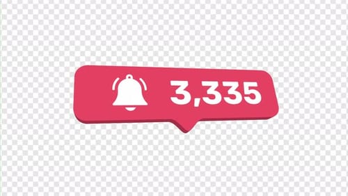 Notification Bell Counter Counting Alpha