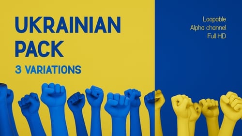 Animated Raised Fists Solidarity Loop with Alpha Channel