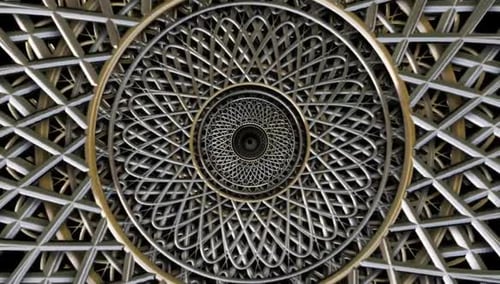 Elegant Classic Decorative Metallic Pattern Loop Background