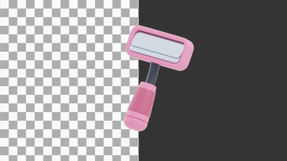 3D Animation of Razor with Handle | Alpha Channel, Motion Graphics ft ...