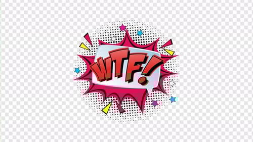 Animated Comic Style Pop Art Speech Bubble Reveal