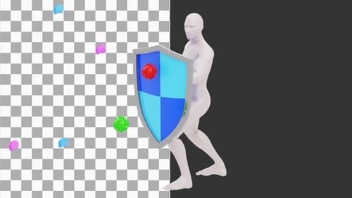 3D Immunity Man | Alpha-Kanal