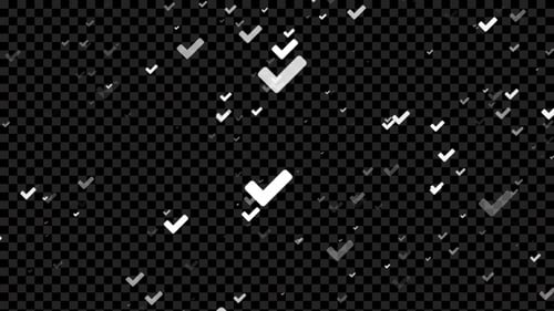 Minimalist Floating Checkmark Overlay