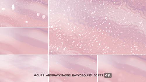 Six Fluid Abstract Pastel Background Motion Clips