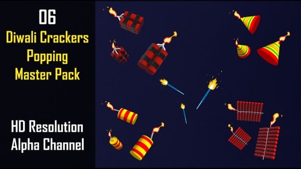 Diwali Crackers Popping Master Pack – Anar, Sutli Bomb, Firecracker ...