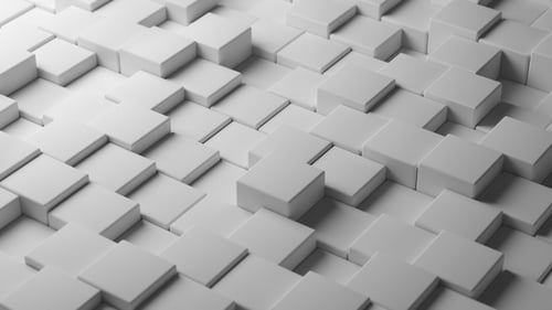 Moving Grey Cubes Surface 54