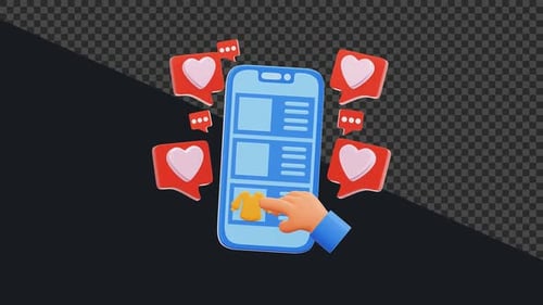 3D E-commerce Platform Online Shopping 4K Animation
