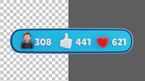 3D Popularity on Social Media | Alpha Channel